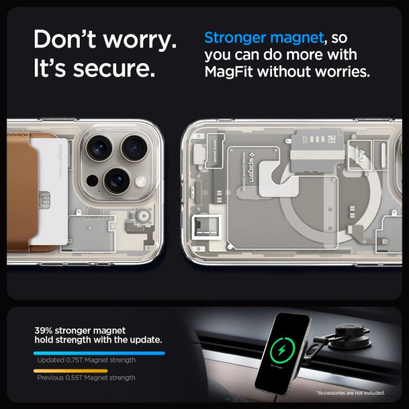 Θήκη Spigen Ultra Hybrid MagSafe Apple iPhone 15 Pro Max (6.7") Zero One Natural Titanium (ACS07211)