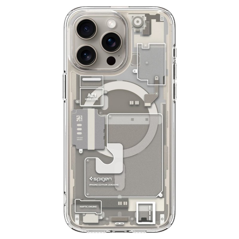 Θήκη Spigen Ultra Hybrid MagSafe Apple iPhone 15 Pro Max (6.7") Zero One Natural Titanium (ACS07211)