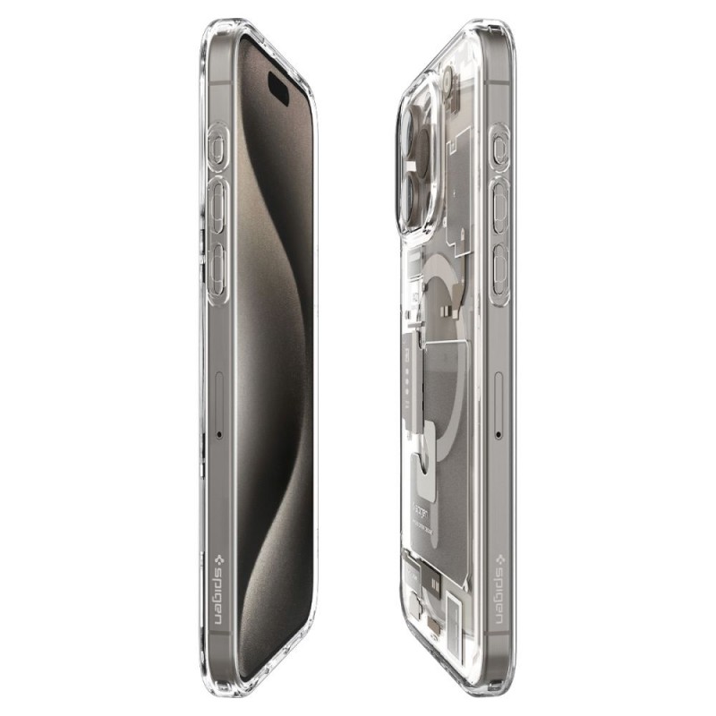 Θήκη Spigen Ultra Hybrid MagSafe Apple iPhone 15 Pro Max (6.7") Zero One Natural Titanium (ACS07211)