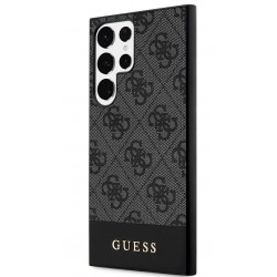 Θήκη Guess PU 4G Stripe Case for Samsung Galaxy S24 Ultra 5G S928 Grey