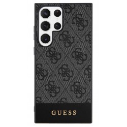 Θήκη Guess PU 4G Stripe Case for Samsung Galaxy S24 Ultra 5G S928 Grey