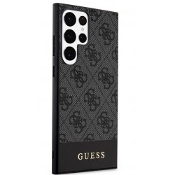 Θήκη Guess PU 4G Stripe Case for Samsung Galaxy S24 Ultra 5G S928 Grey