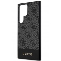 Θήκη Guess PU 4G Stripe Case for Samsung Galaxy S24 Ultra 5G S928 Grey