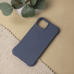 Θήκη Real Smooth Silicone Circle Mag Case Apple iPhone 13 (6.1") Blue