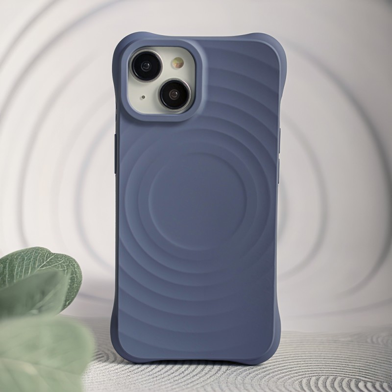Θήκη Real Smooth Silicone Circle Mag Case Apple iPhone 13 (6.1") Blue