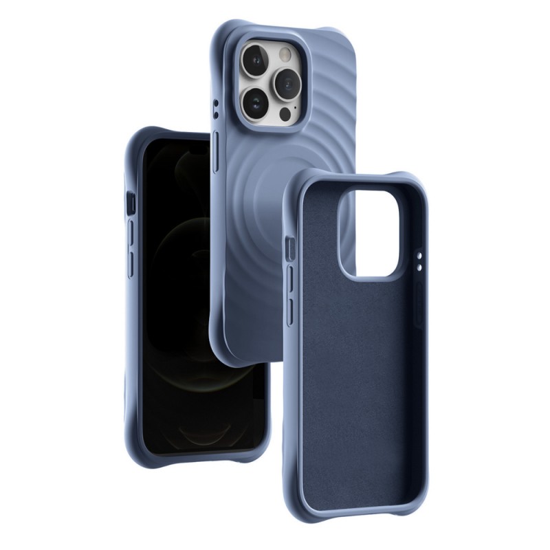 Θήκη Real Smooth Silicone Circle Mag Case Apple iPhone 13 (6.1") Blue