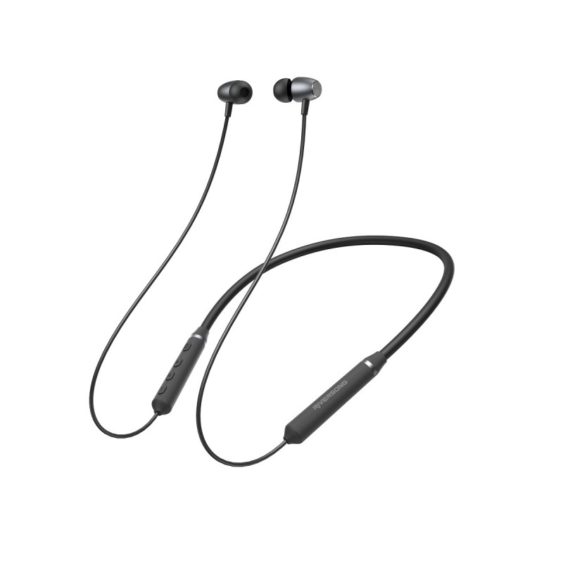 Ακουστικά Bluetooth Riversong Stream M1 Wireless Neckband Silicone Earphones Black