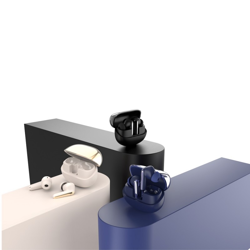 Ακουστικά Bluetooth Devia TWS Star E4 with ANC Black