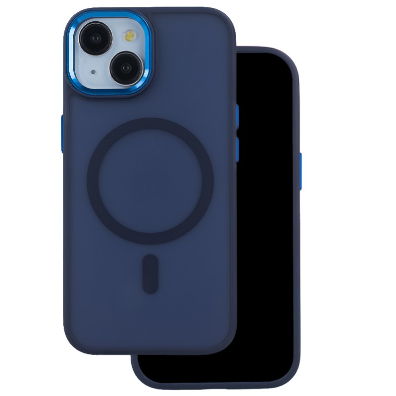 Θήκη Frozen Mag Case Apple iPhone 13 (6.1") Navy Blue