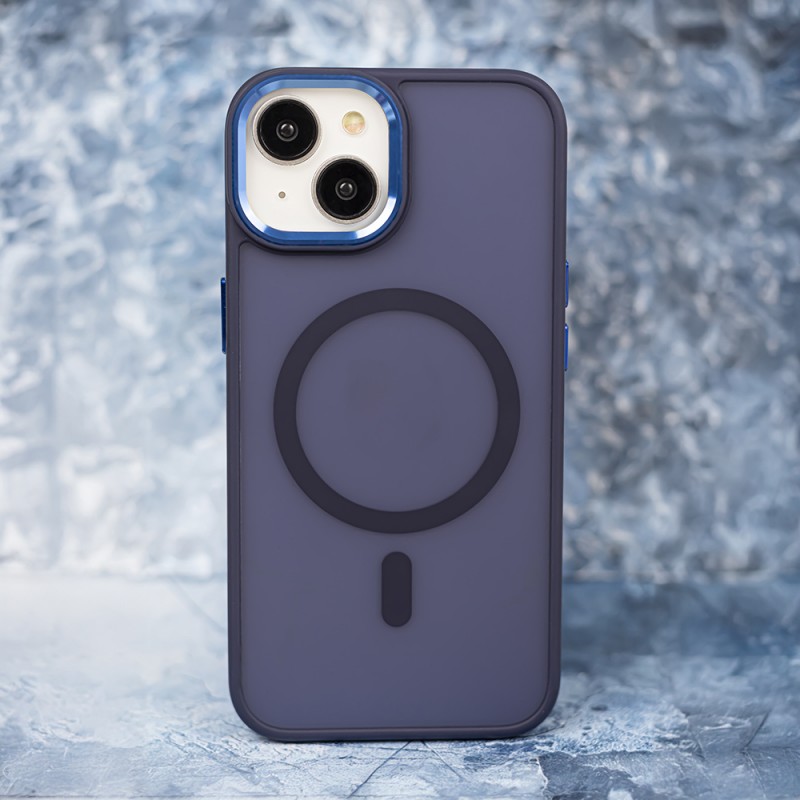 Θήκη Frozen Mag Case Apple iPhone 13 (6.1") Navy Blue