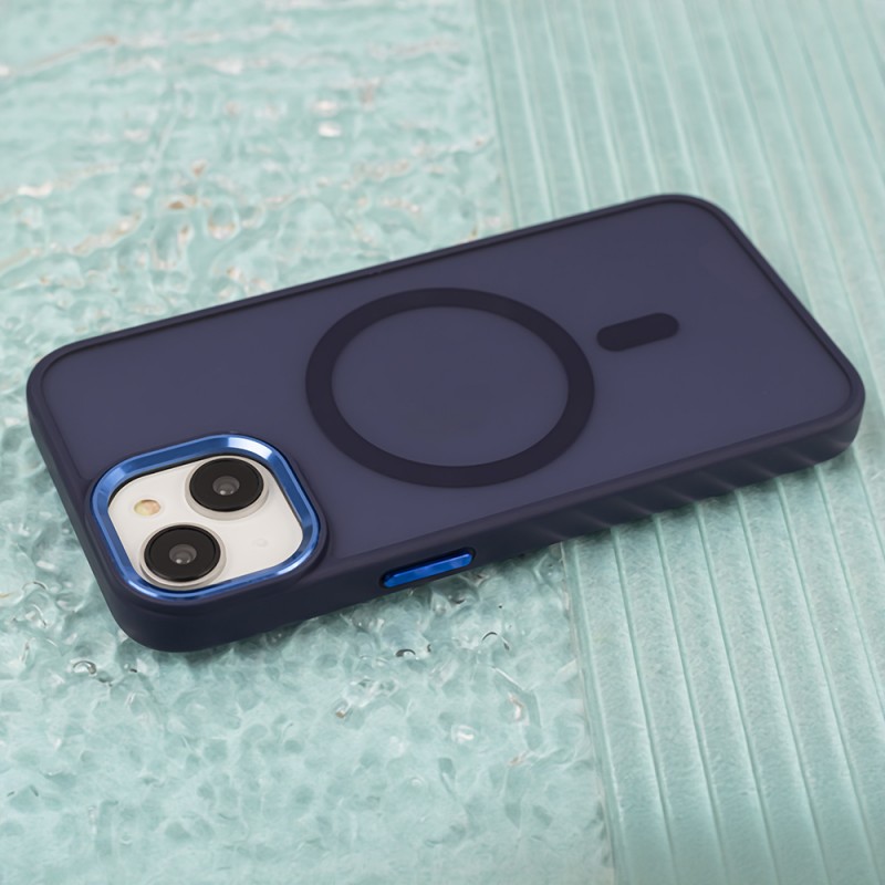 Θήκη Frozen Mag Case Apple iPhone 13 (6.1") Navy Blue