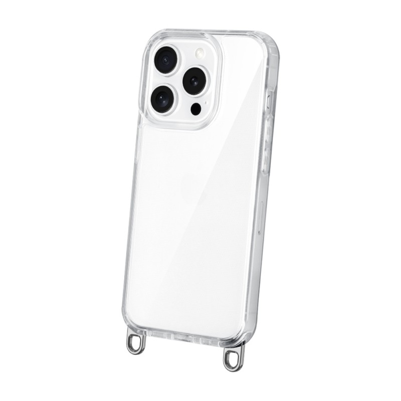 Θήκη Hook Case Apple iPhone 15 (6.1") Clear / Silver