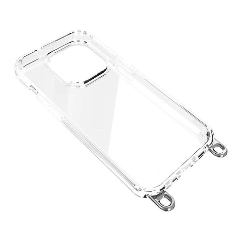 Θήκη Hook Case Apple iPhone 15 (6.1") Clear / Silver