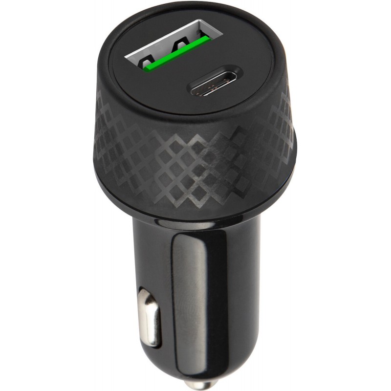 Φορτιστής Αυτοκινήτου Forever LA-04 Car Charger USB & USB-C 2.4A Black