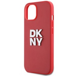 Θήκη DKNY PU Leather Stack Logo Wrist Strap Case Apple iPhone 14 Pro (6.1") Red