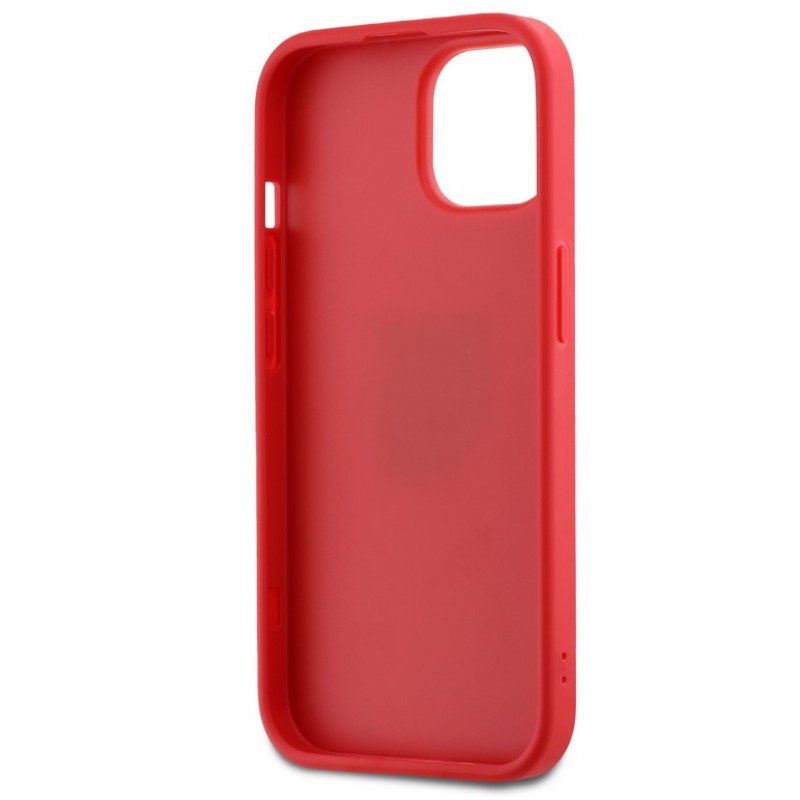 Θήκη DKNY PU Leather Stack Logo Wrist Strap Case Apple iPhone 14 Pro (6.1") Red