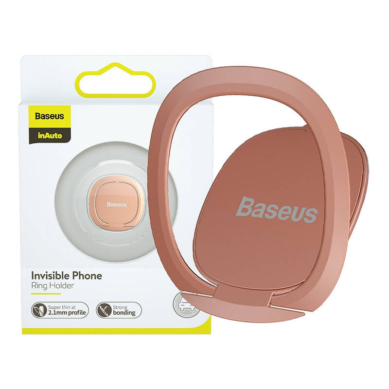 Δαχτυλίδι Συγκράτησης Κινητού Baseus Ring Holder Invisible Ultra Thin Rose Gold