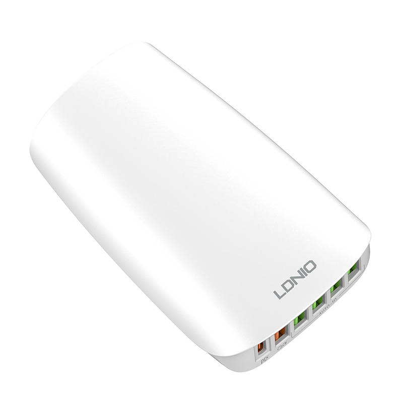 Φορτιστής Ταξιδιού Ldnio A6573C Adapter 5xUSB-A , USB-C & Cable 65W White