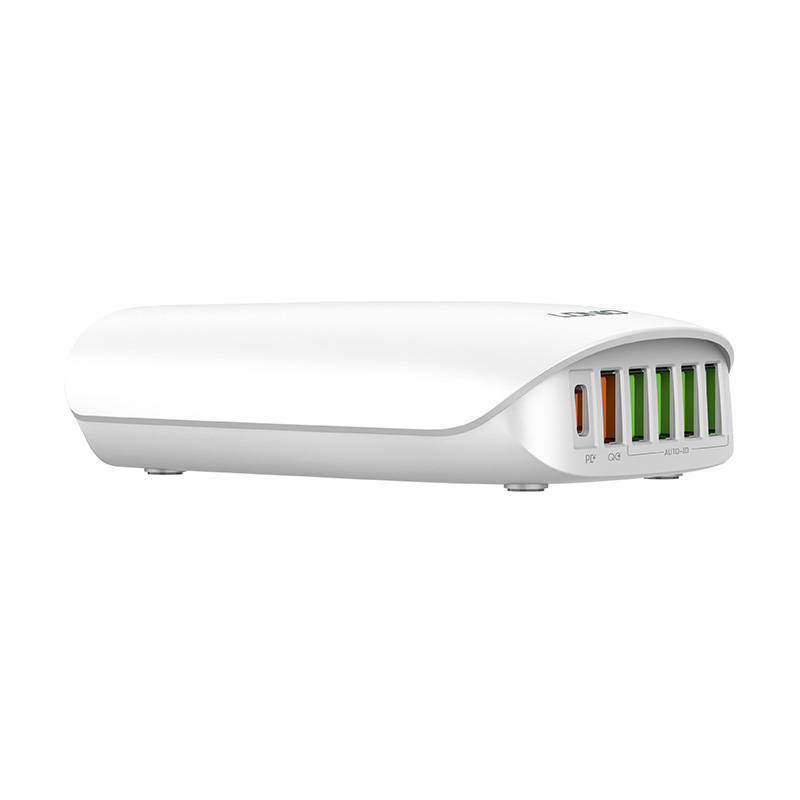 Φορτιστής Ταξιδιού Ldnio A6573C Adapter 5xUSB-A , USB-C & Cable 65W White