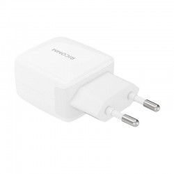 Φορτιστής Ταξιδιού Ricomm Wall Charger USB-C RC251 & Cable USB-C 2.1m White
