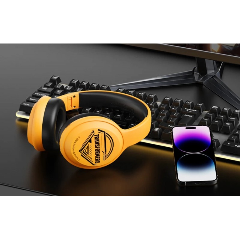 Ακουστικά Bluetooth Headset Transformers TF-G06 Wireless Headphones Yellow