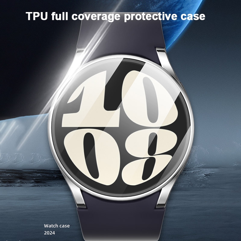 Θήκη Electroplated TPU Full Screen Cover Samsung Galaxy Watch FE Clear