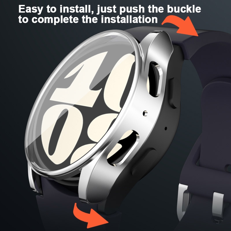 Θήκη Electroplated TPU Full Screen Cover Samsung Galaxy Watch FE Clear