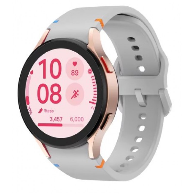 Ανταλλακτικό λουράκι QuickFit Smoothband With Colorful Buckle Light Grey για Samsung Galaxy Watch 7 / 6 / 6 Classic / 5 / 5 Pro/ 4 / 4 Classic
