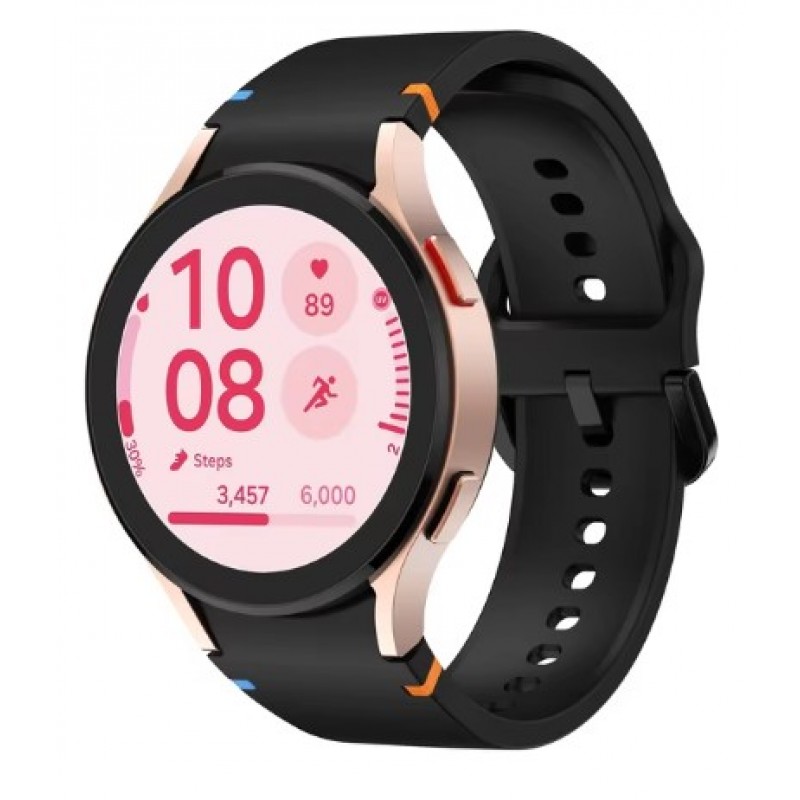Ανταλλακτικό λουράκι QuickFit Smoothband With Colorful Buckle Black για Samsung Galaxy Watch 7 / 6 / 6 Classic / 5 / 5 Pro/ 4 / 4 Classic