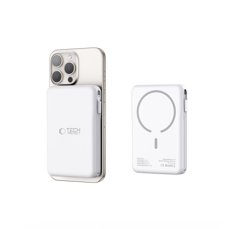 Εξωτερική Μπαταρία Tech-Protect PB31 Lifemag Magsafe PowerBank 10000mAh White
