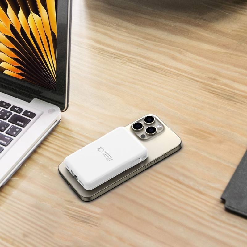 Εξωτερική Μπαταρία Tech-Protect PB31 Lifemag Magsafe PowerBank 10000mAh White