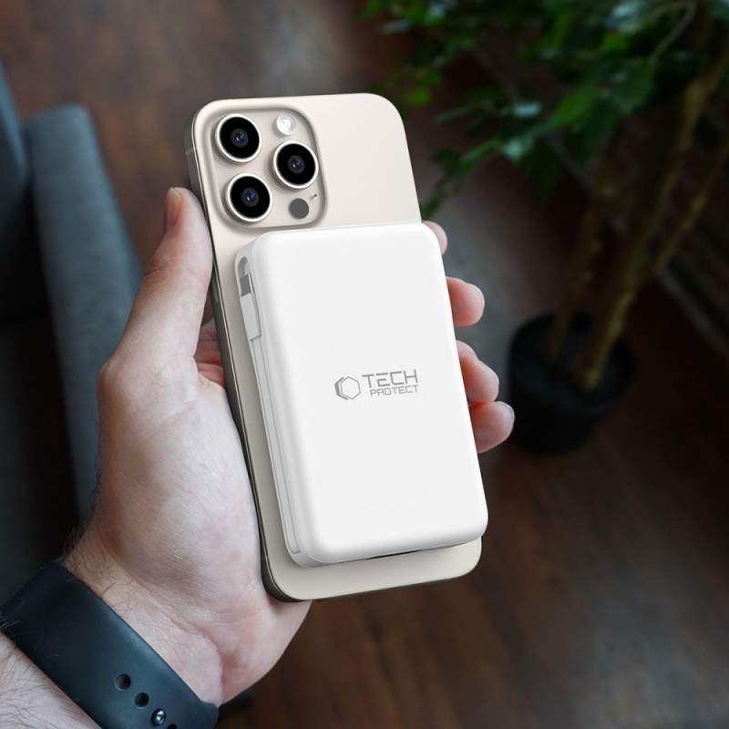Εξωτερική Μπαταρία Tech-Protect PB31 Lifemag Magsafe PowerBank 10000mAh White