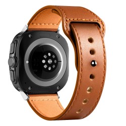 Ανταλλακτικό λουράκι Tech-Protect Leatherfit Samsung Galaxy Watch Ultra (47mm) Brown