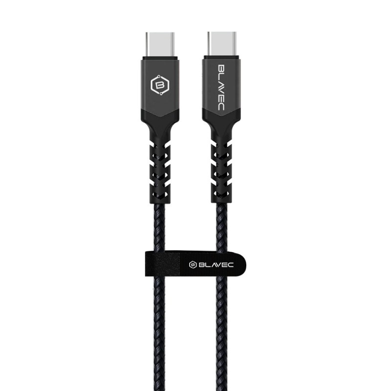 Καλώδιο Blavec Fast Charging Cable Type-C to Type-C 3m 3A 60W  Black-Grey