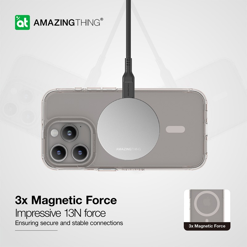Θήκη Amazing Thing Minimal Magsafe  Apple iPhone 15 Pro Max (6.7") Titanium