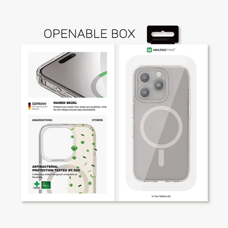 Θήκη Amazing Thing Minimal Magsafe  Apple iPhone 15 Pro Max (6.7") Titanium