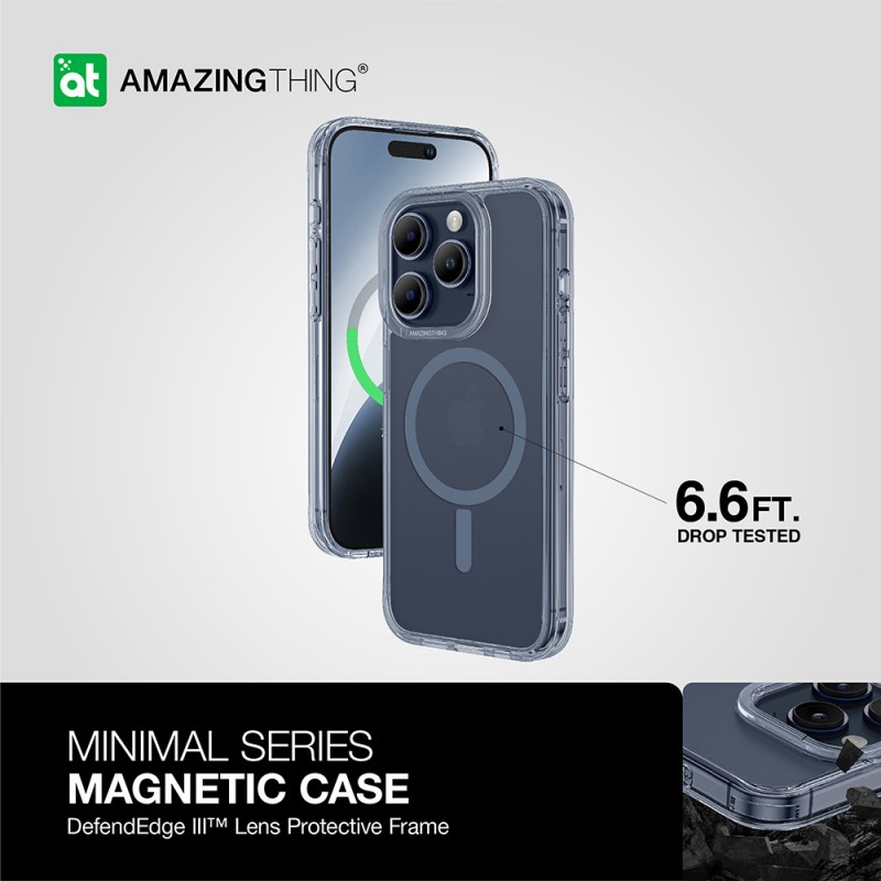 Θήκη Amazing Thing Minimal Magsafe  Apple iPhone 15 Pro Max (6.7") Blue