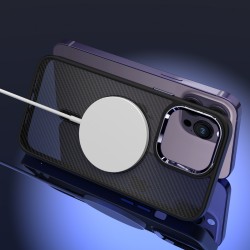 Θήκη Tel-Protect Carbon MagSafe Apple iPhone 15 Pro Max (6.7") Black / Purple 