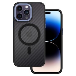 Θήκη Tel-Protect Carbon MagSafe Apple iPhone 15 Pro Max (6.7") Black / Purple 
