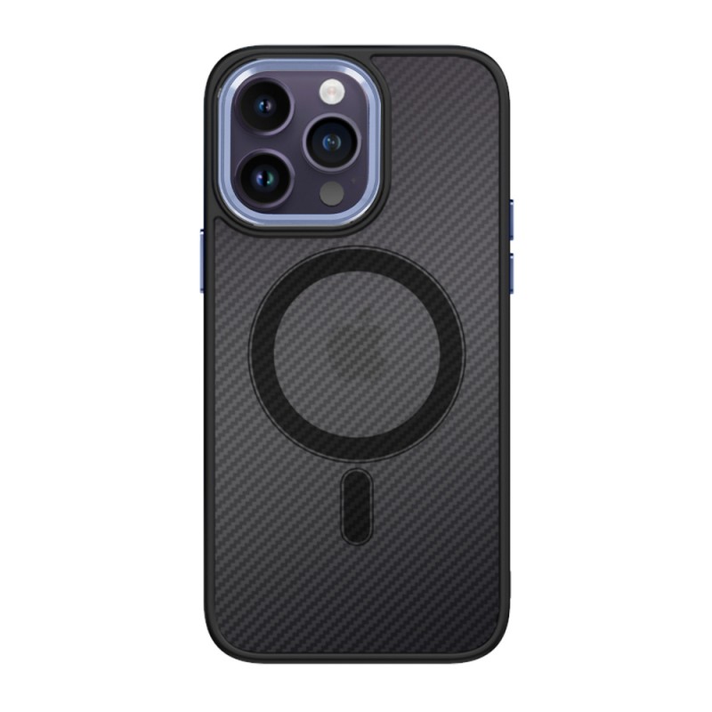 Θήκη Tel-Protect Carbon MagSafe Apple iPhone 15 Pro Max (6.7") Black / Purple 