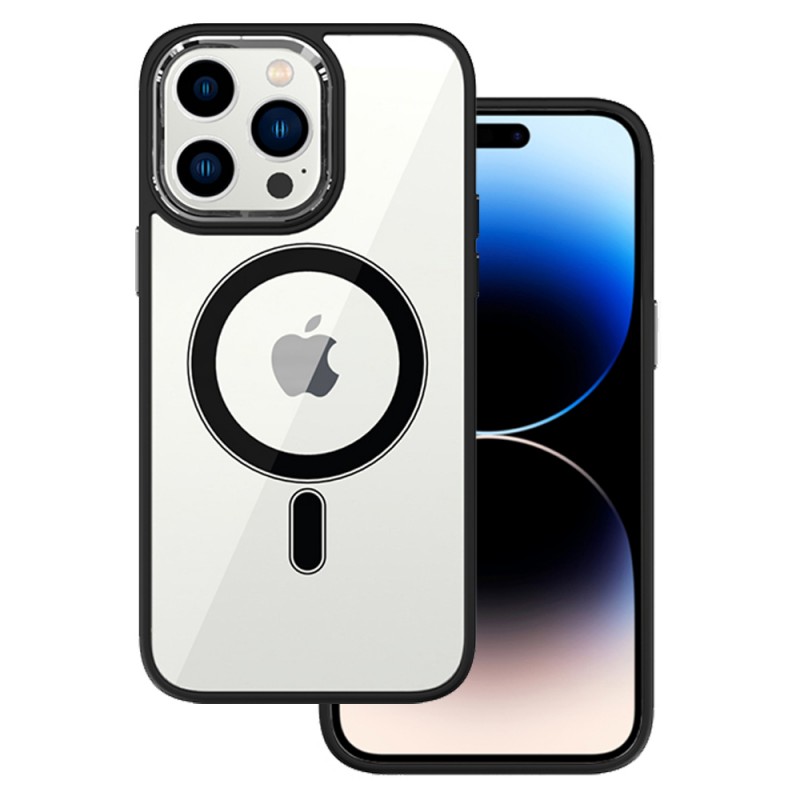 Θήκη Tel-Protect Magnetic Clear Apple iPhone 15 Pro Max (6.7") Black