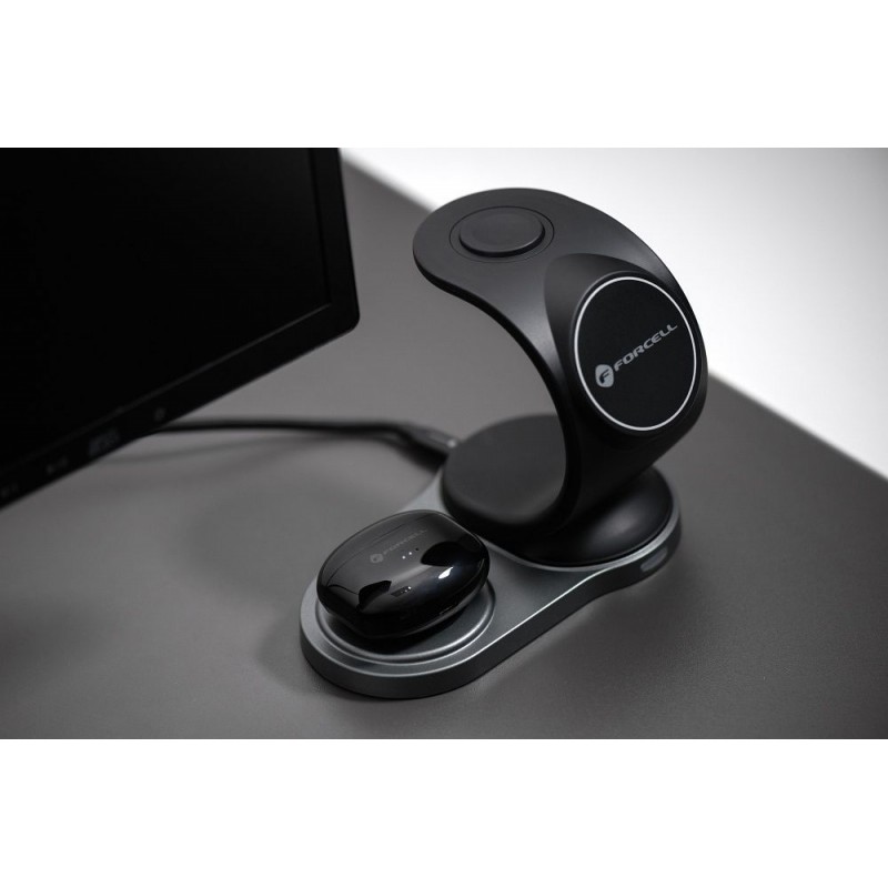Ακουστικά Bluetooth Forcell F-Audio Wireless Earphones TWS Clear Sound Black
