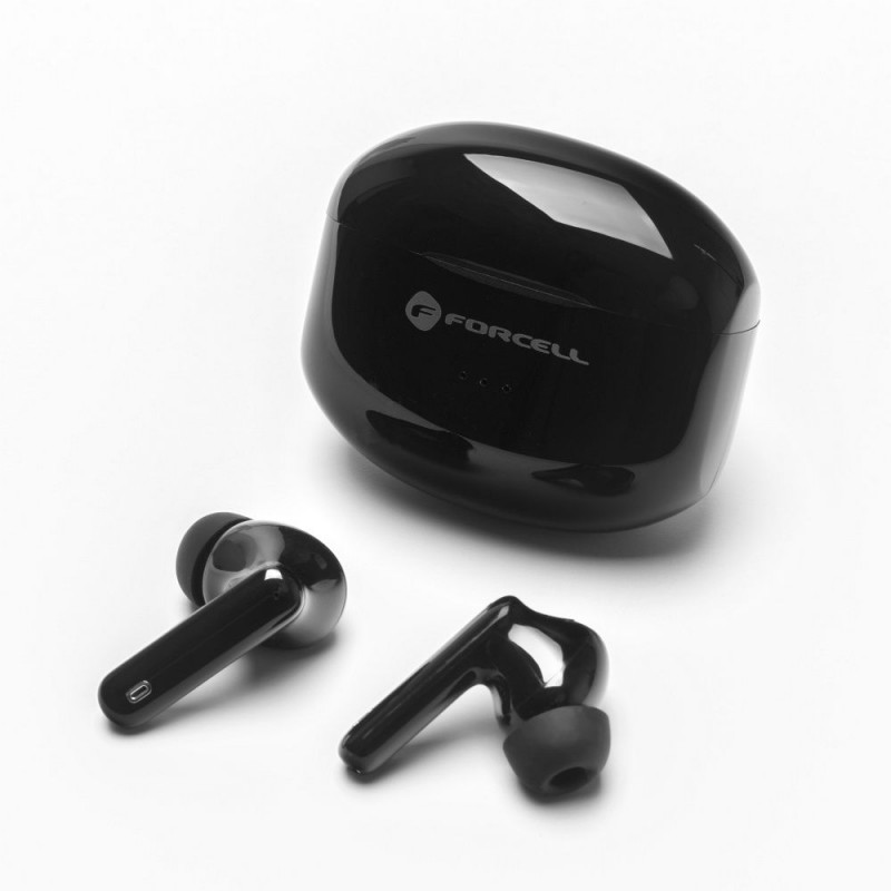 Ακουστικά Bluetooth Forcell F-Audio Wireless Earphones TWS Clear Sound Black