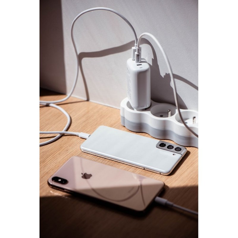 Φορτιστής Ταξιδίου Forcell F-Energy GaN Travel Charger with 2xUSB C and USB A 65W Quick Charge White Φορτιστής Ταξιδίου Forcell F-Energy GaN Travel Charger with 2xUSB C and USB A 65W Quick Charge White