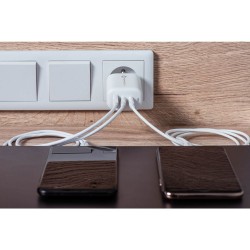 Φορτιστής Ταξιδίου Forcell F-Energy GaN Travel Charger with 2xUSB C and USB A 65W Quick Charge White Φορτιστής Ταξιδίου Forcell F-Energy GaN Travel Charger with 2xUSB C and USB A 65W Quick Charge White