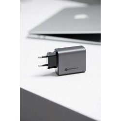 Φορτιστής Ταξιδίου Forcell F-Energy GaN Travel Charger with 2xUSB C and USB A 65W Quick Charge Grey Φορτιστής Ταξιδίου Forcell F-Energy GaN Travel Charger with 2xUSB C and USB A 65W Quick Charge Grey
