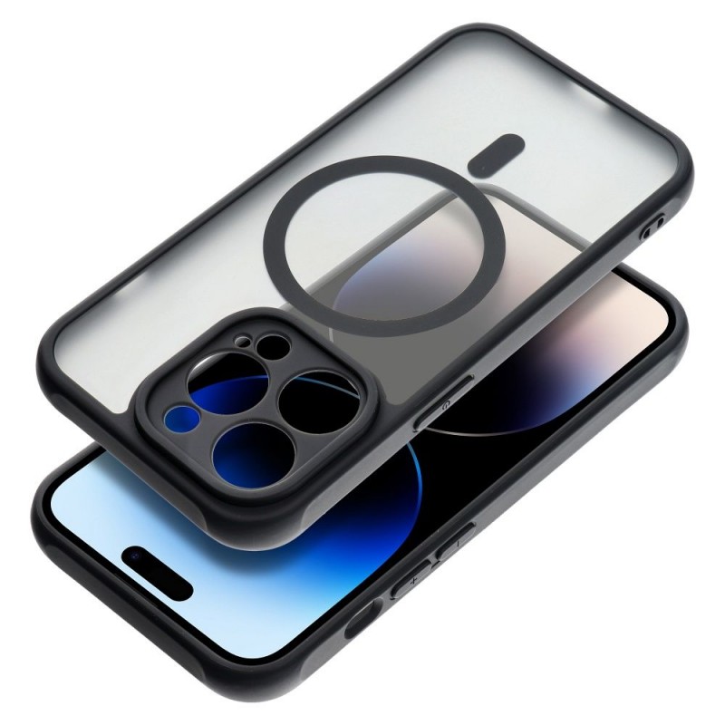 Θήκη Full Matte Mag Cover Apple iPhone 15 Pro Max (6.7") Black