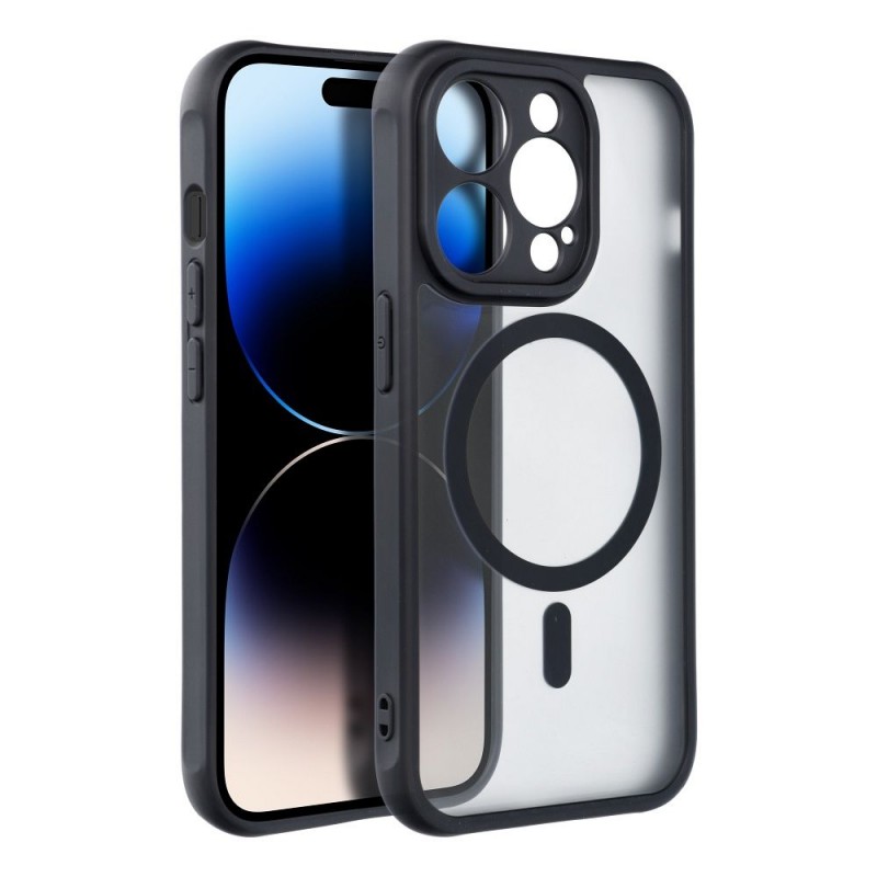 Θήκη Full Matte Mag Cover Apple iPhone 15 Pro Max (6.7") Black