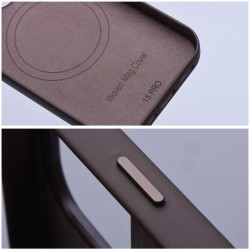 Θήκη Woven Mag Cover with Magsafe Apple iPhone 15 Pro Max (6.7") Light Brown
