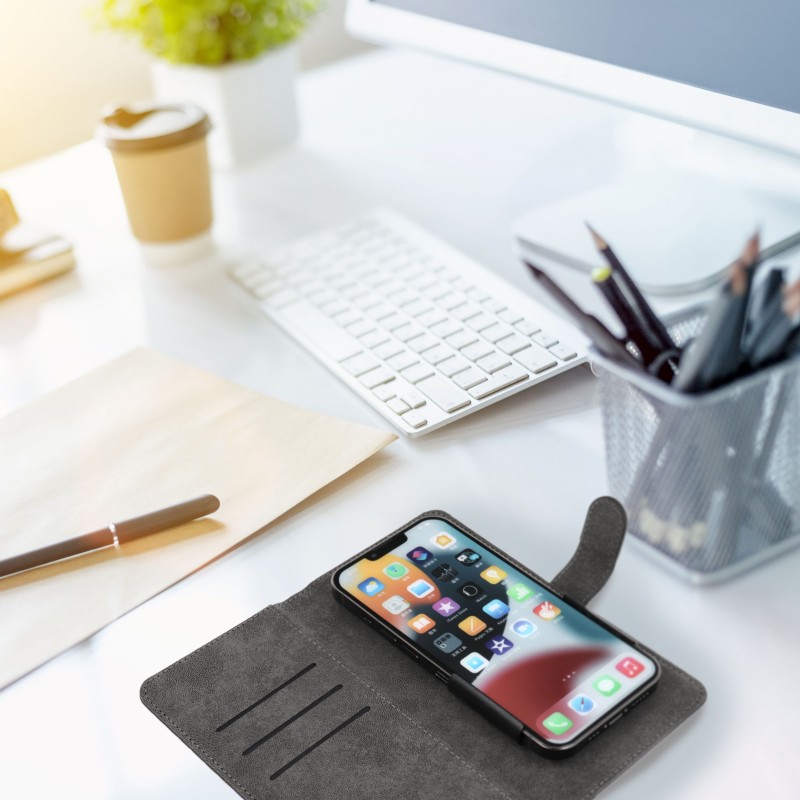 Θήκη Book Universal Common size XL for SAMSUNG A12 / A13 4G / A34 5G / A02s / XIAOMI Redmi 12 4G / 12C / NOTE 12 4G / 12 PRO 5G OPPO A53s / A72 / A92 Black